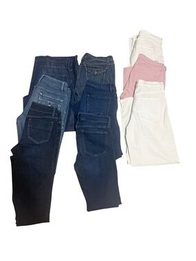 Banana Republic Bundle (10) pairs in Dark Blue, Light Blue, White & Pink